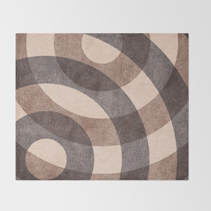 ABSTRACT ALPHABET / Decorative O Throw Blanket Gallery Image 2
