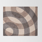 ABSTRACT ALPHABET / Decorative O Throw Blanket Gallery Image 2