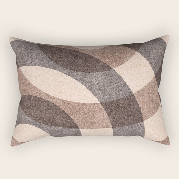 ABSTRACT ALPHABET / Decorative O Rectangular Pillow Gallery Image 1