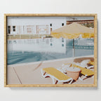 vintage summer poolside Serving Tray Gallery Image 1