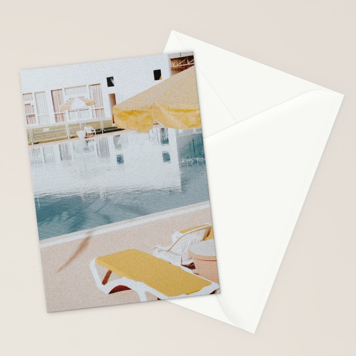 vintage summer poolside Stationery Card Gallery Image 2