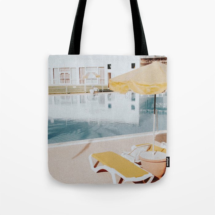 vintage summer poolside Tote Bag Gallery Image 1