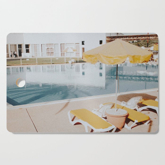 vintage summer poolside Cutting Board Gallery Image 1