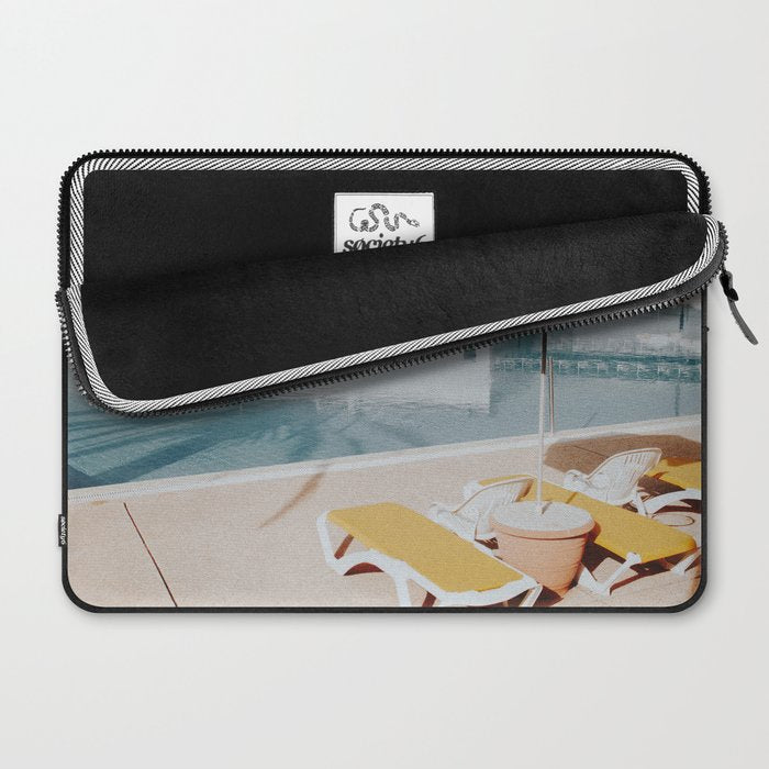 vintage summer poolside Laptop Sleeve Gallery Image 2