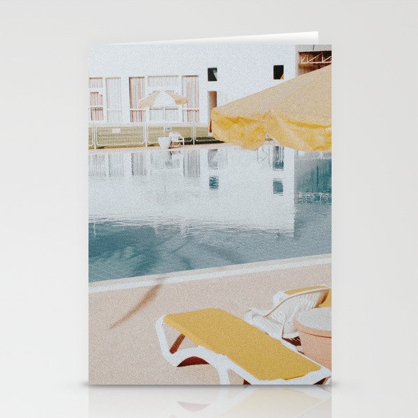 vintage summer poolside Stationery Card Gallery Image 1