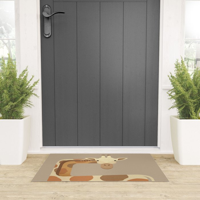 Whimsy Giraffe Welcome Mat Gallery Image 3