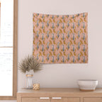 Paisley Tiger - soft pink & gold Wall Tapestry Gallery Image 2