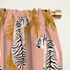 Paisley Tiger - soft pink & gold Window Curtain Gallery Image 2