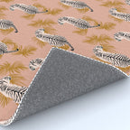 Paisley Tiger - soft pink & gold Rug Gallery Image 4