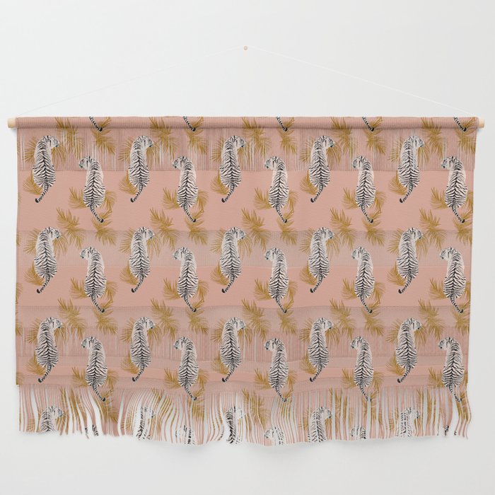 Paisley Tiger - soft pink & gold Wall Hanging Gallery Image 1
