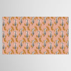 Paisley Tiger - soft pink & gold Tablecloth Gallery Image 2
