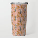 Paisley Tiger - soft pink & gold Travel Mug Gallery Image 2