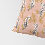Paisley Tiger - soft pink & gold Pillow Sham Gallery Image 4