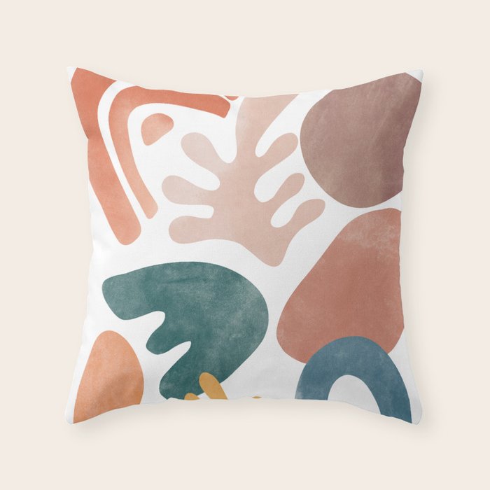 Matisse Earth Throw Pillow Gallery Image 1