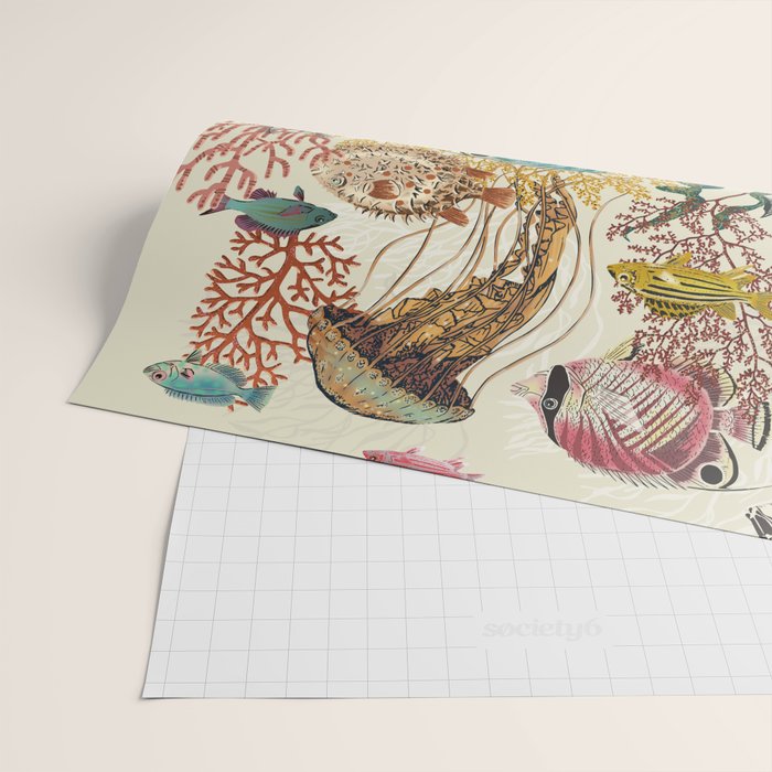 coral reef deep silence Wrapping Paper Gallery Image 2
