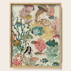 coral reef deep silence Serving Tray Gallery Image 1