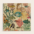 coral reef deep silence Wood Wall Art Gallery Image 1