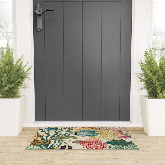 coral reef deep silence Welcome Mat Gallery Image 3