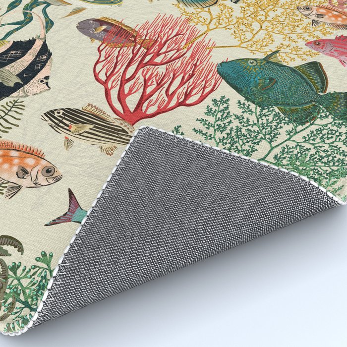 coral reef deep silence Rug Gallery Image 4