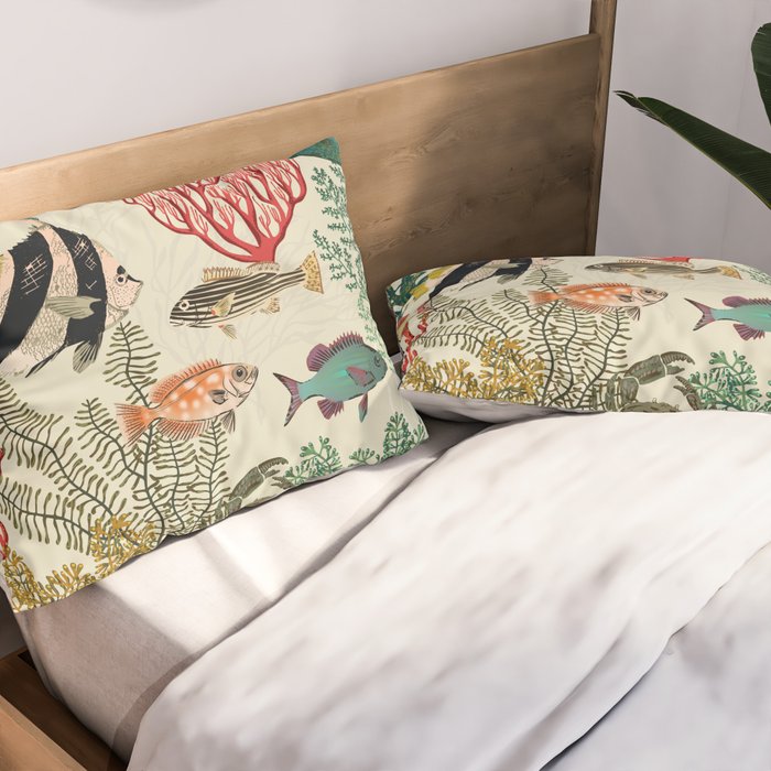 coral reef deep silence Pillow Sham Gallery Image 2