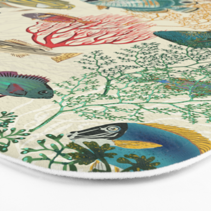 coral reef deep silence Bath Mat Gallery Image 3