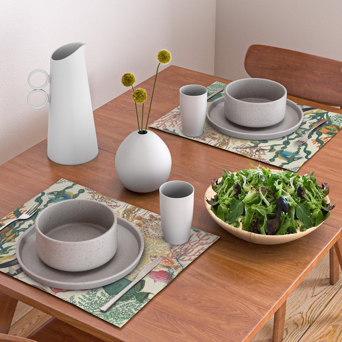 coral reef deep silence Placemat Gallery Image 2