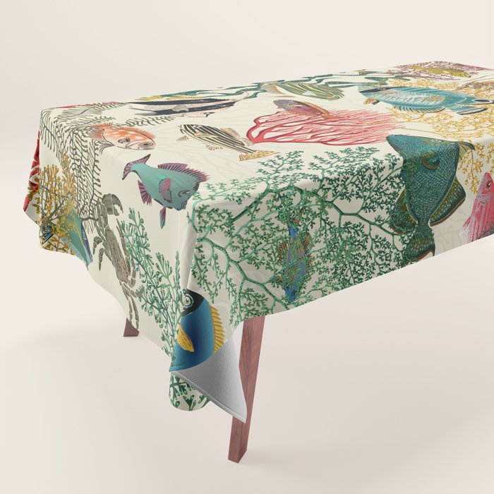 coral reef deep silence Tablecloth Gallery Image 1