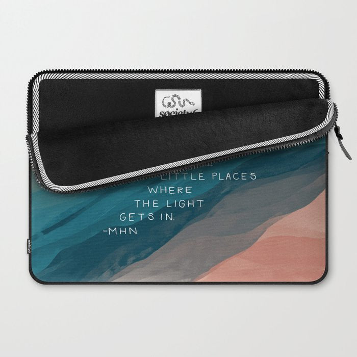 "Even Here, There Are All These Little Places Where The Light Gets In." Laptop Sleeve Gallery Image 2