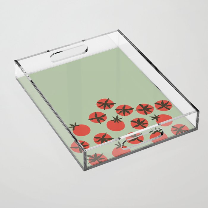 Tomato Print Acrylic Tray Gallery Image 1