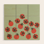 Tomato Print Wood Wall Art Gallery Image 1
