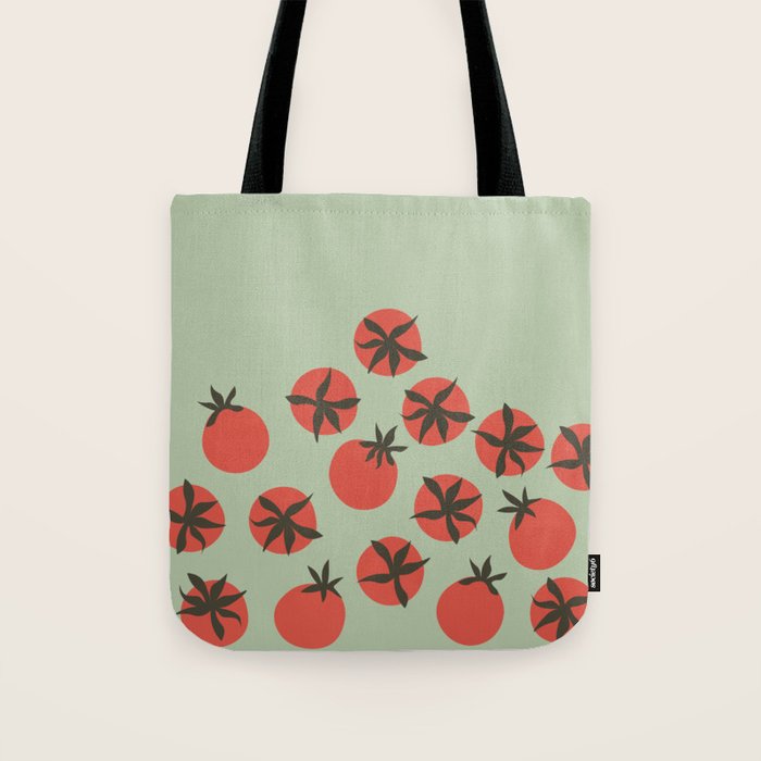 Tomato Print Tote Bag Gallery Image 1