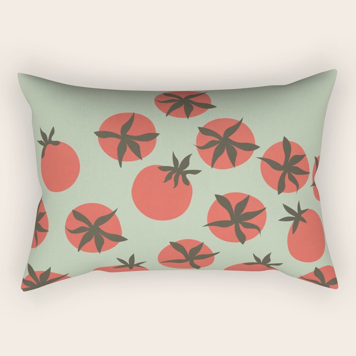Tomato Print Rectangular Pillow Gallery Image 2
