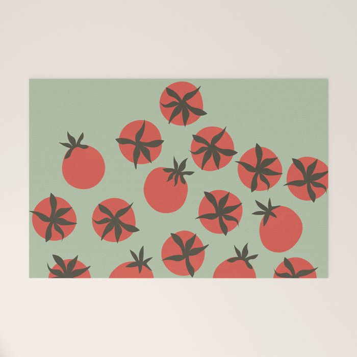Tomato Print Welcome Mat Gallery Image 1