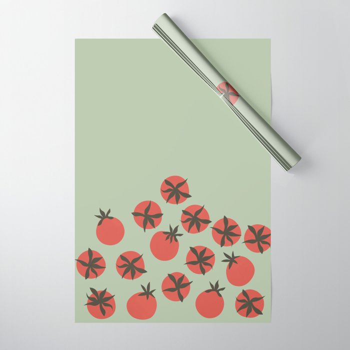 Tomato Print Wrapping Paper Gallery Image 1
