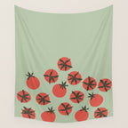 Tomato Print Wall Tapestry Gallery Image 4