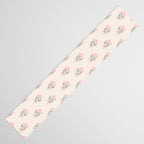 Vintage Pink Rose Bouquets with Ribbon Bows on Cream Table Runner Gallery Image 3