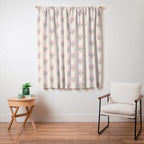 Vintage Pink Rose Bouquets with Ribbon Bows on Cream Window Curtain Gallery Image 3