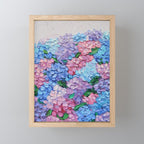 Moonlit Hydrangeas Mini Art Print Gallery Image 1