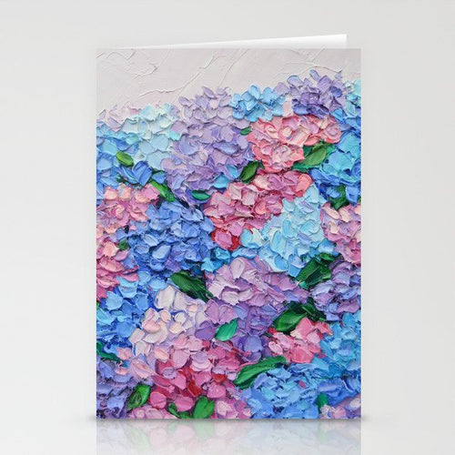 Moonlit Hydrangeas Stationery Card Gallery Image 2