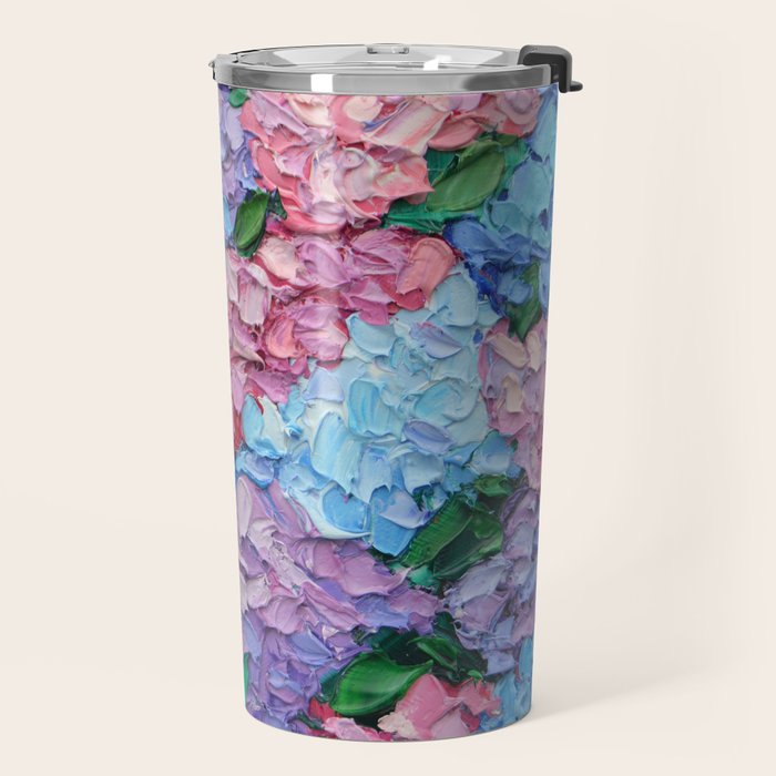 Moonlit Hydrangeas Travel Mug Gallery Image 2