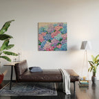 Moonlit Hydrangeas Wood Wall Art Gallery Image 2