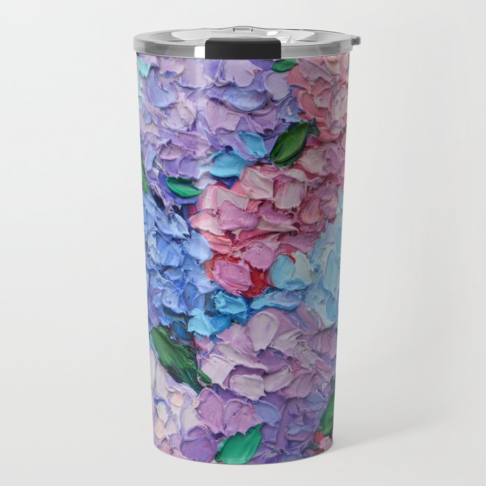 Moonlit Hydrangeas Travel Mug
