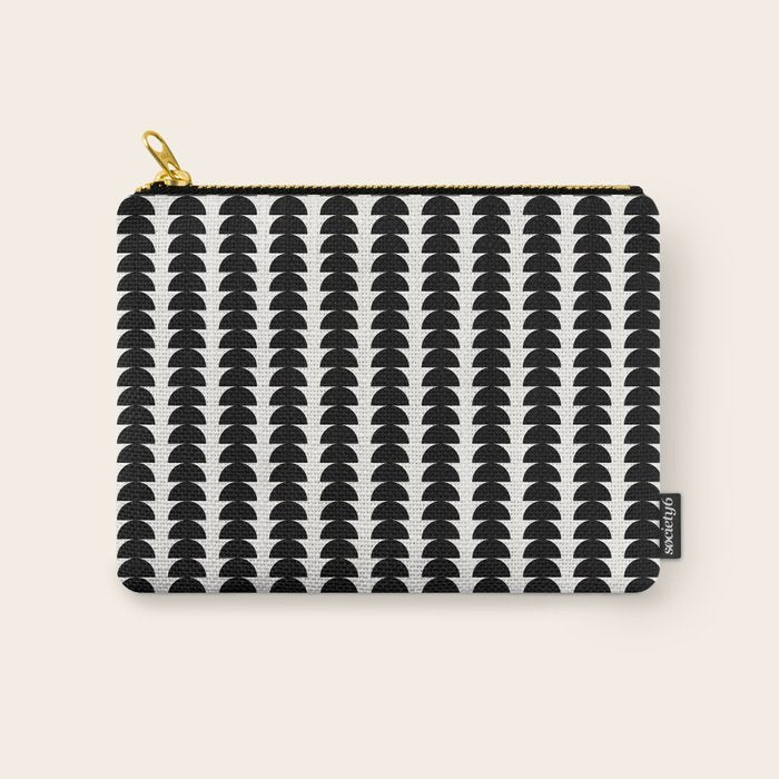 Maude Pattern - Black and White Carry All Pouch Gallery Image 1