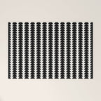 Maude Pattern - Black and White Welcome Mat Gallery Image 1