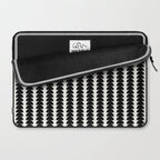 Maude Pattern - Black and White Laptop Sleeve Gallery Image 2
