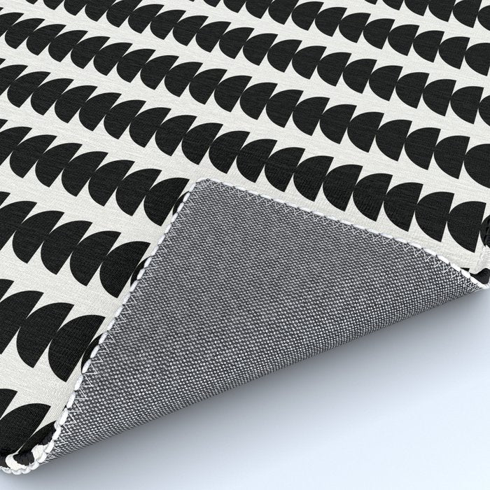 Maude Pattern - Black and White Rug Gallery Image 4