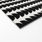 Maude Pattern - Black and White Welcome Mat Gallery Image 2