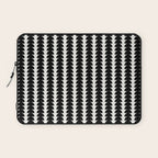 Maude Pattern - Black and White Laptop Sleeve Gallery Image 1