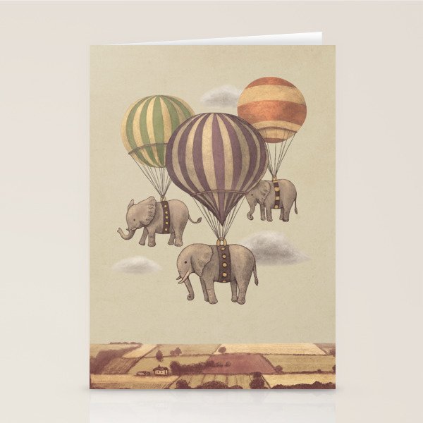 Flight of The Elephants Stationery Card Gallery Image 2