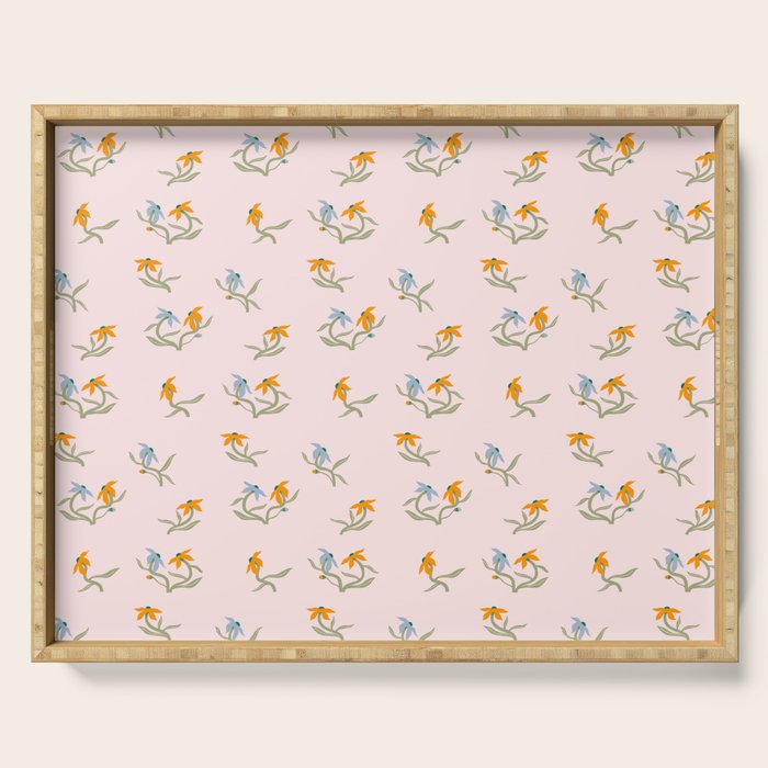 Blush Botanica - Floral Pattern Serving Tray Gallery Image 1